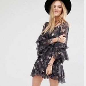 Free People Sheer Floral Dress